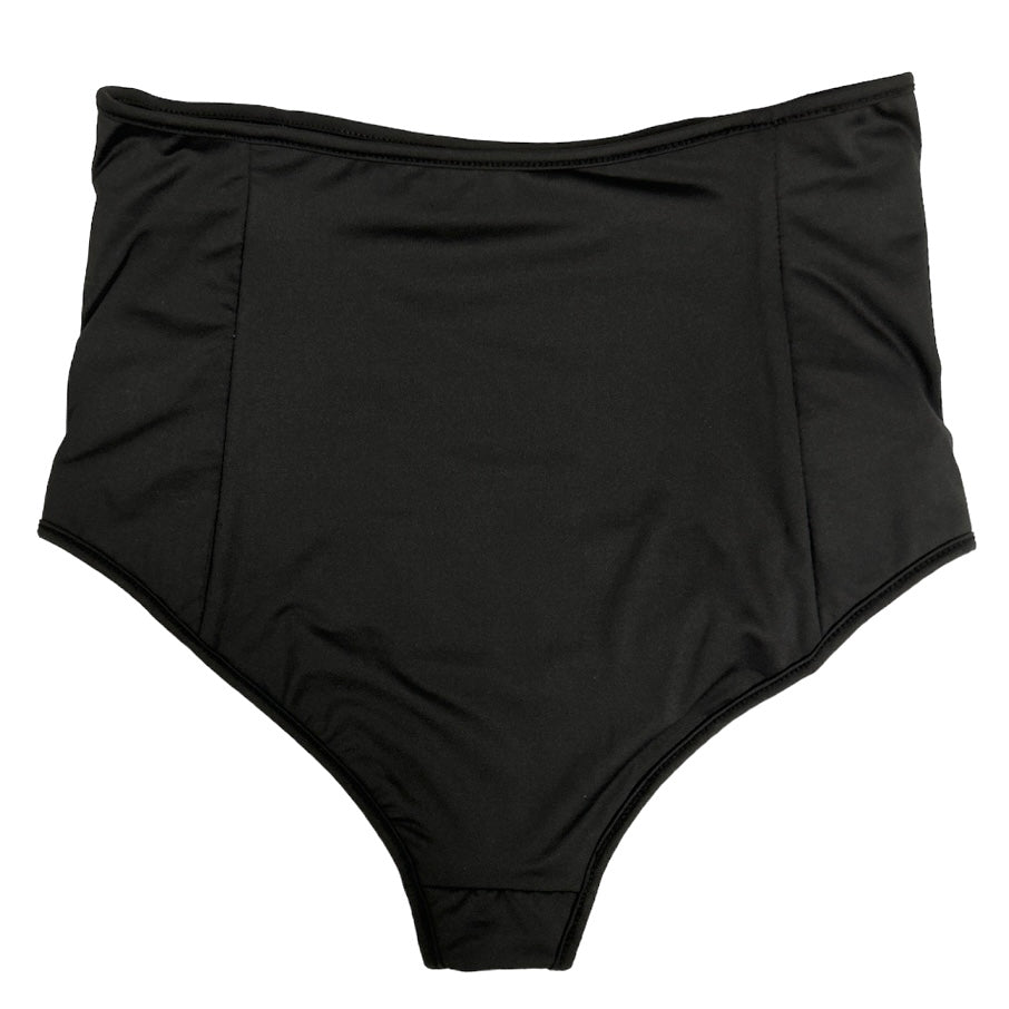 Black Shell Collector High Waist Bikini Bottom Size M Women's Swimwear