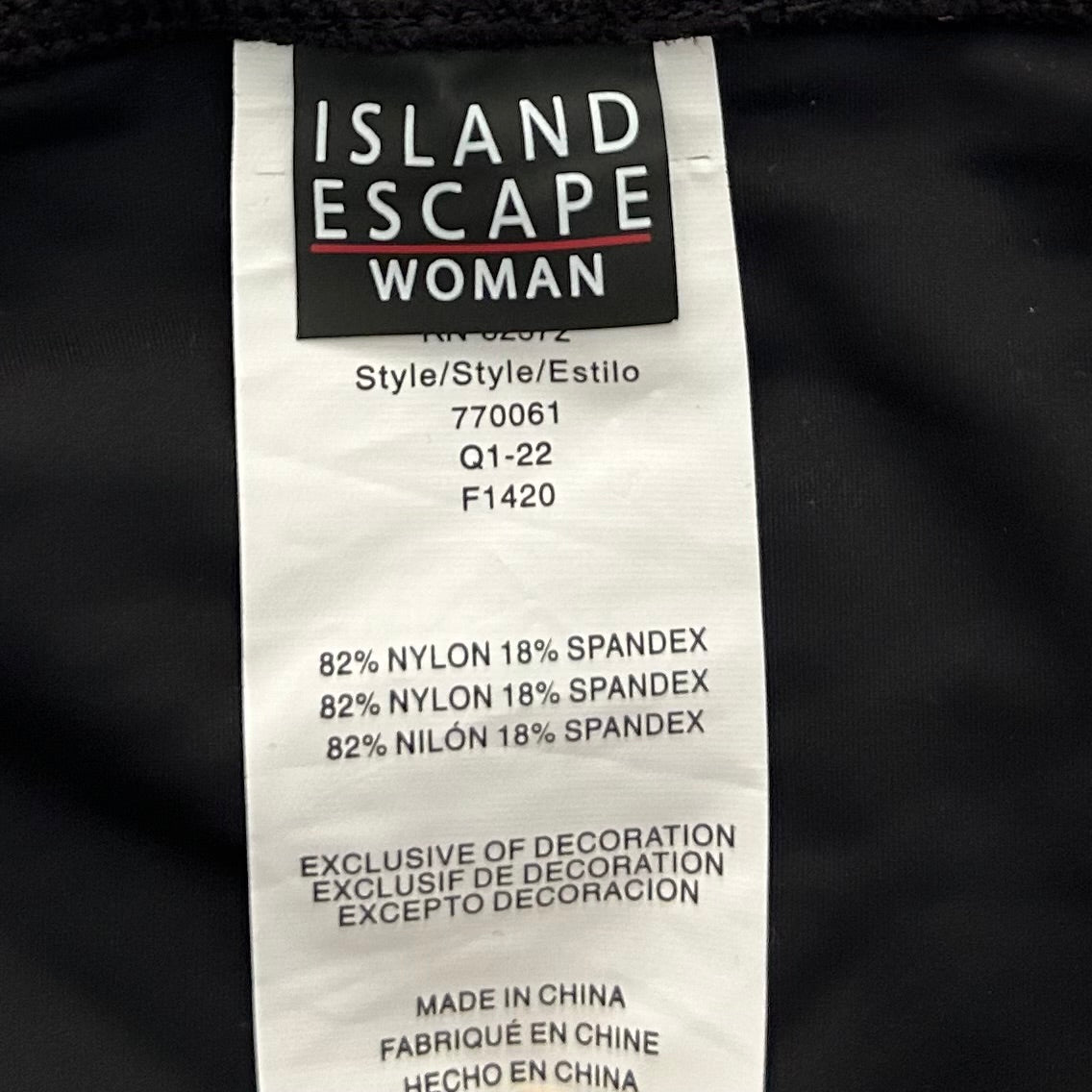 Plus Size Solid Skirted Swim Bottoms Black Women's Swimwear