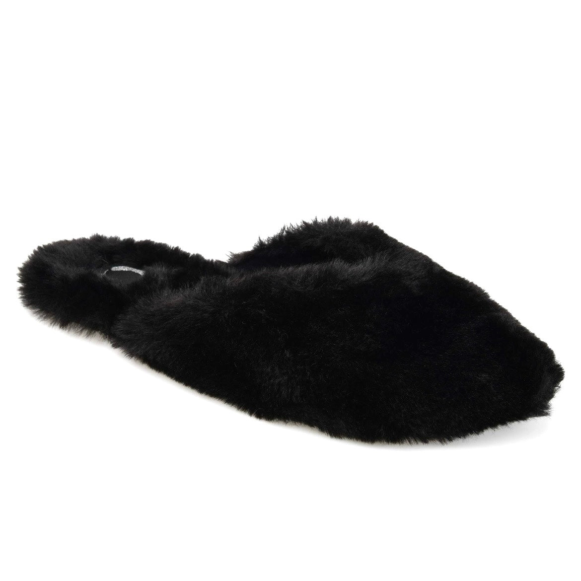 SUNDOWN Women's Faux Fur Flats Scuff Slippers