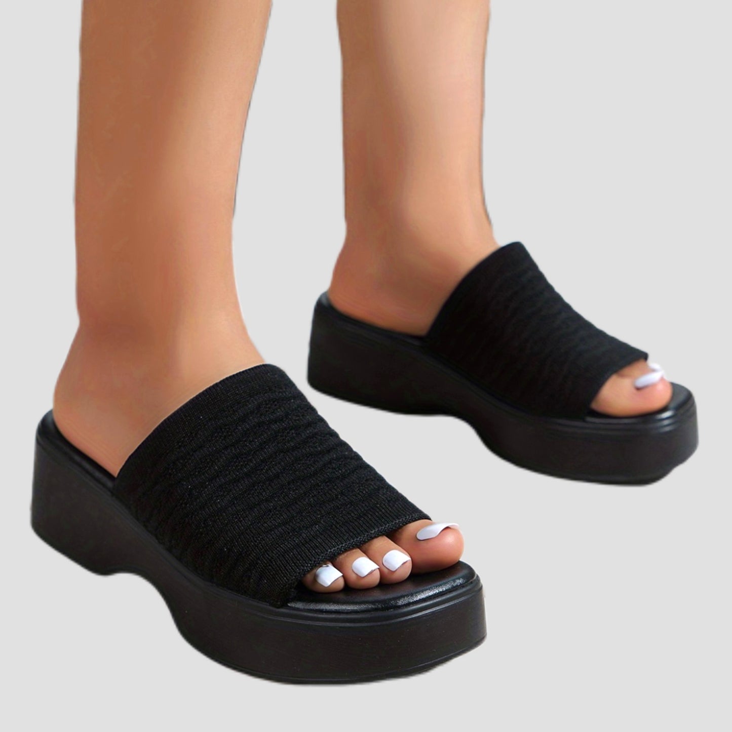 Women's Wedge Heel Slides Sandals