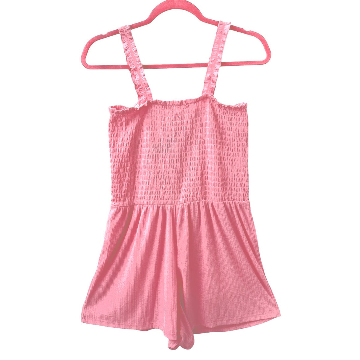 Scrunchie Strap Morning Glory Pink Size M Women's Cover Up Romper