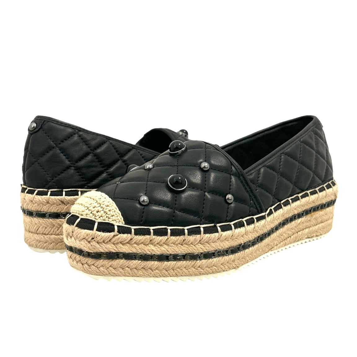 DIYA Platform Espadrille Flats Size 6.5 Slip On Women's Shoes
