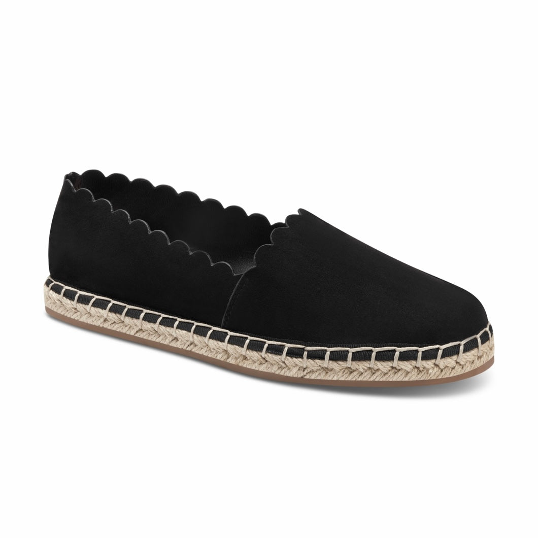 JOLIEE Espadrilles Comfort Round Toe Black Size 7 Women's Flats