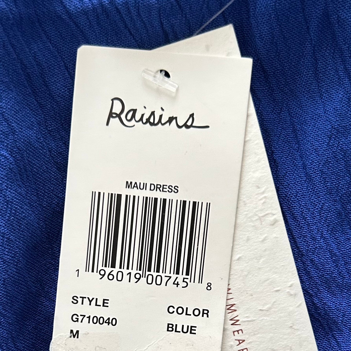 MAUI Dress Blue Long Sleeve Size M Women's Cover Up