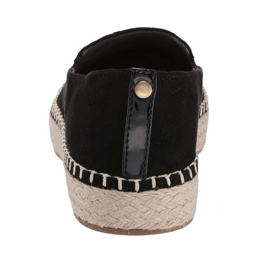FIND ME Black Flats Slip On Size 7.5 Women's Espadrille