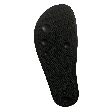 PEYMIN Quilted Flats Pool Slide White/Black Size 7 Women's Sandals
