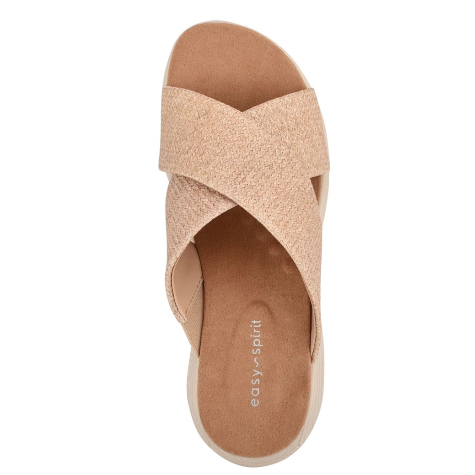 TAITE Slide Comfort Crisscross Strap Casual Flats Women's Sandals
