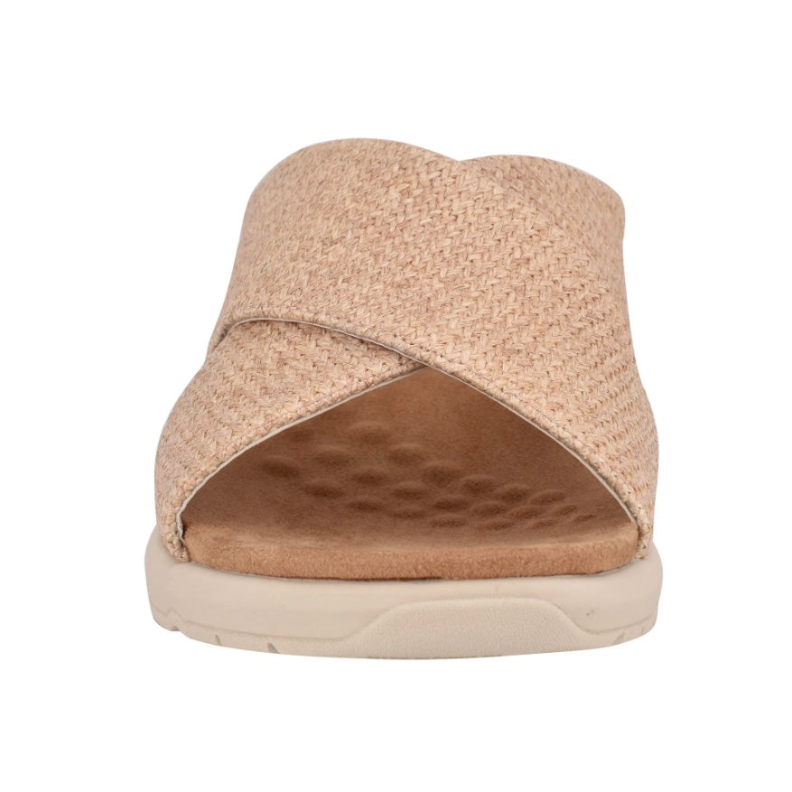 TAITE Slide Comfort Crisscross Strap Casual Flats Women's Sandals