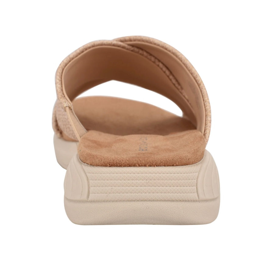 TAITE Slide Comfort Crisscross Strap Casual Flats Women's Sandals
