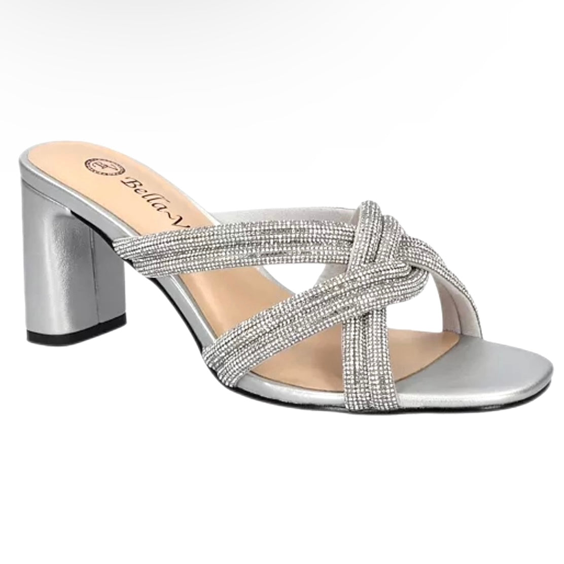 CARMEN Women's Crisscross Straps Heel Sandals