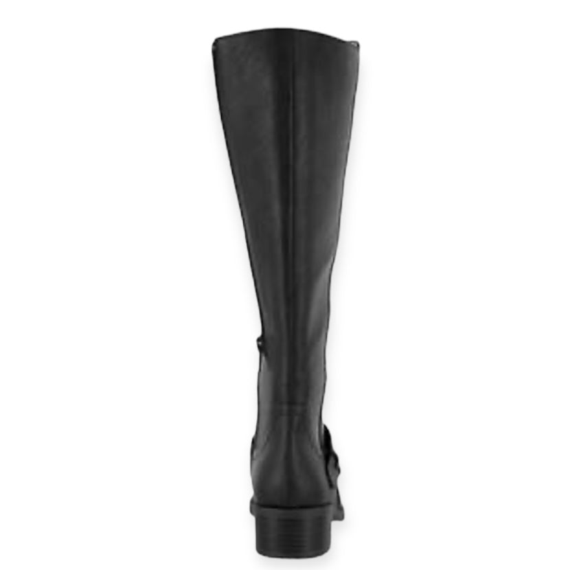 JEWEL Block Heel Round Toe Women's Riding Boots