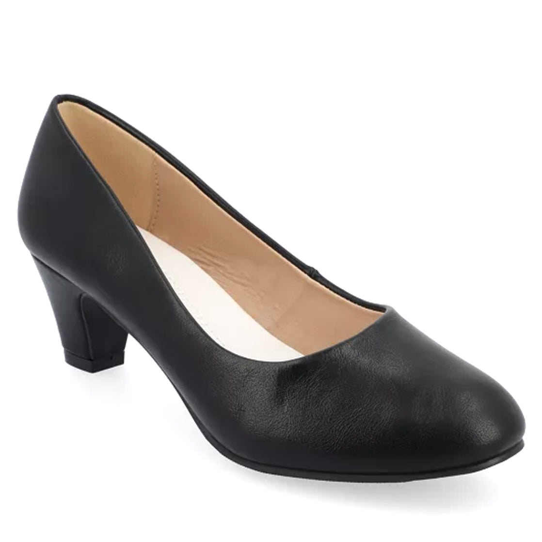 LUU Heels Slip On Pumps Black Women's Shoes