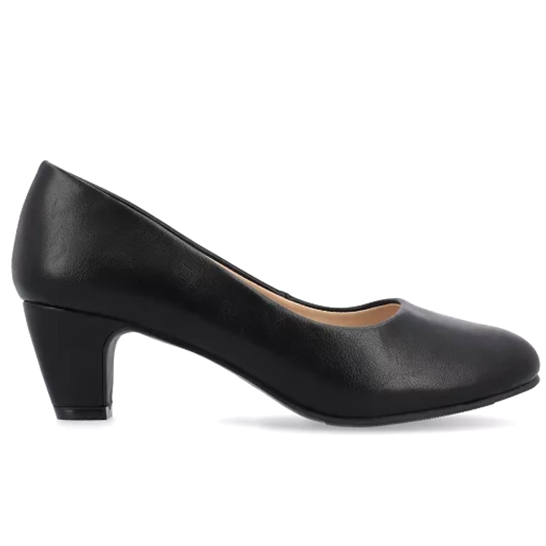 LUU Heels Slip On Pumps Black Women's Shoes