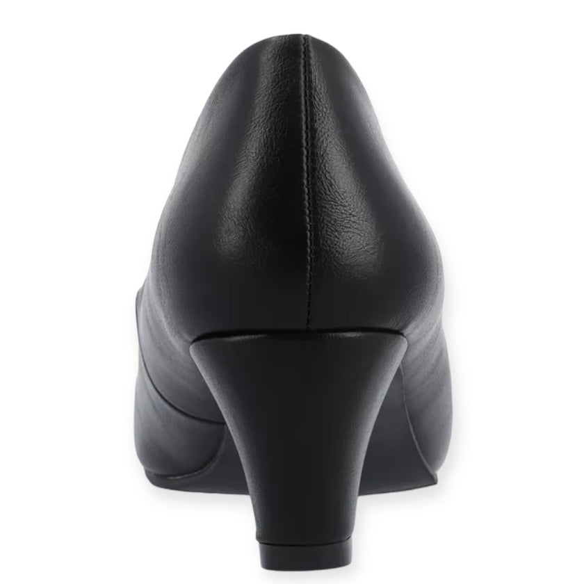 LUU Heels Slip On Pumps Black Women's Shoes