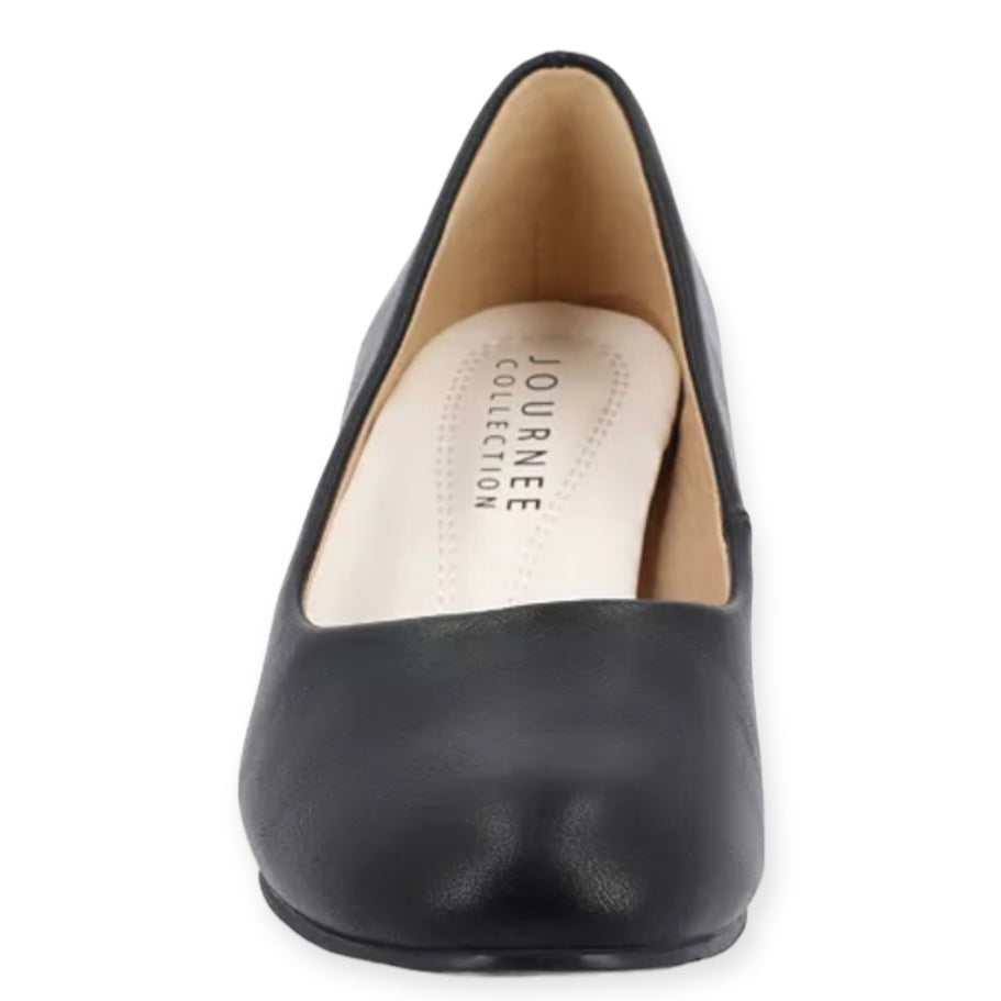 LUU Heels Slip On Pumps Black Women's Shoes