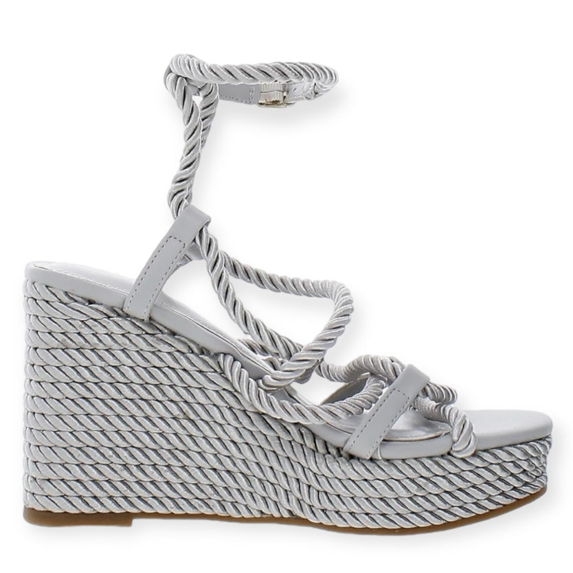 NATESHA Strappy Rope Wrapped Wedges Women's Sandals