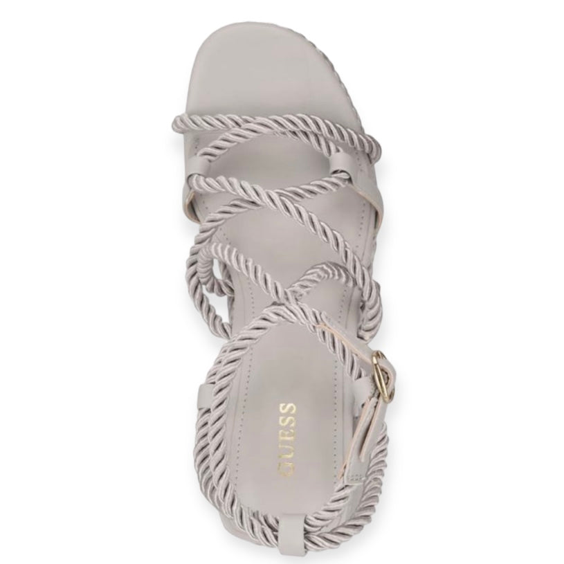 NATESHA Strappy Rope Wrapped Wedges Women's Sandals