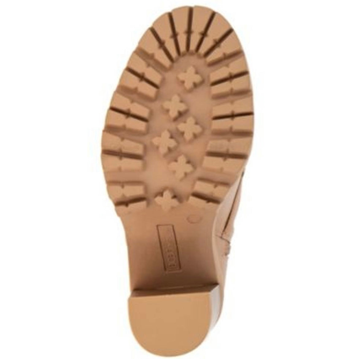 PILAS Women's Block Heel Lug Sole Lace-Up Booties