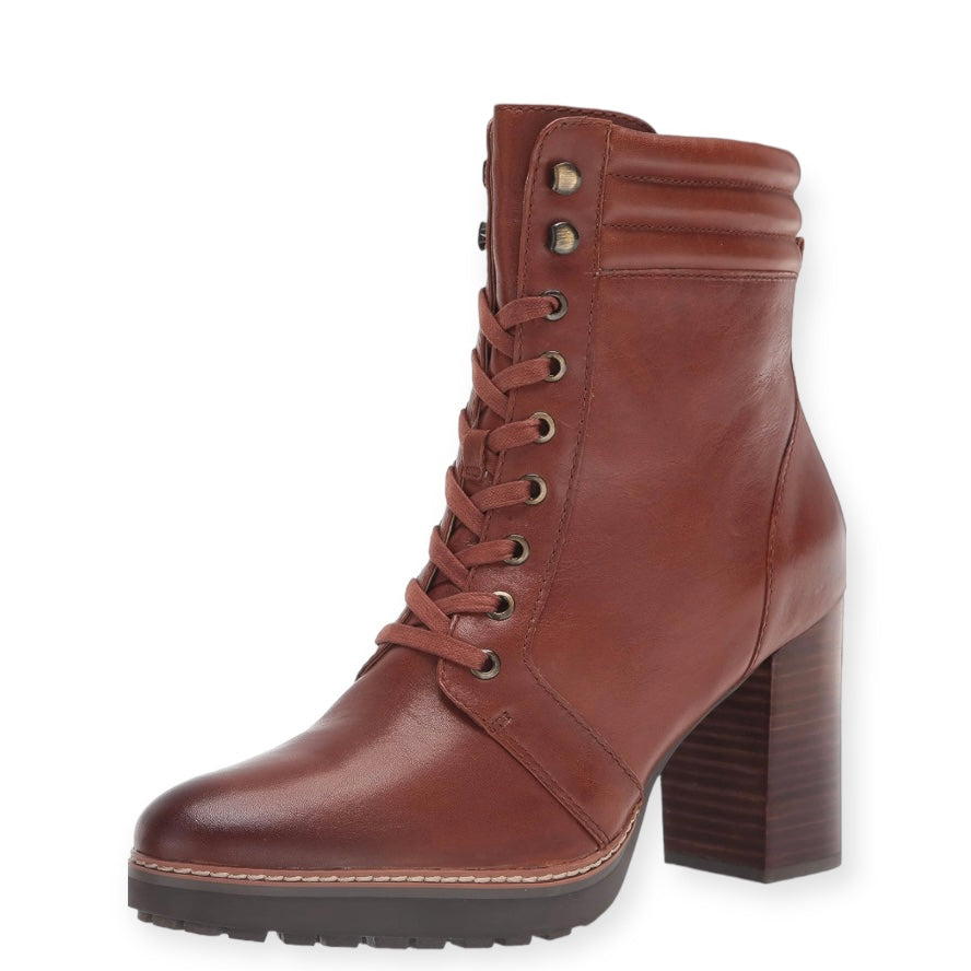 CALLIE2 Cider Spice Block Heels Booties Size 9 Women's Boots