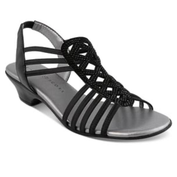 ELLYA Slingback Sandals Black Size 6.5 Women's Shoes