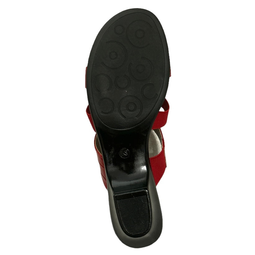 ENGLE Shoes Red Slip On Size 8 Women's Sandals