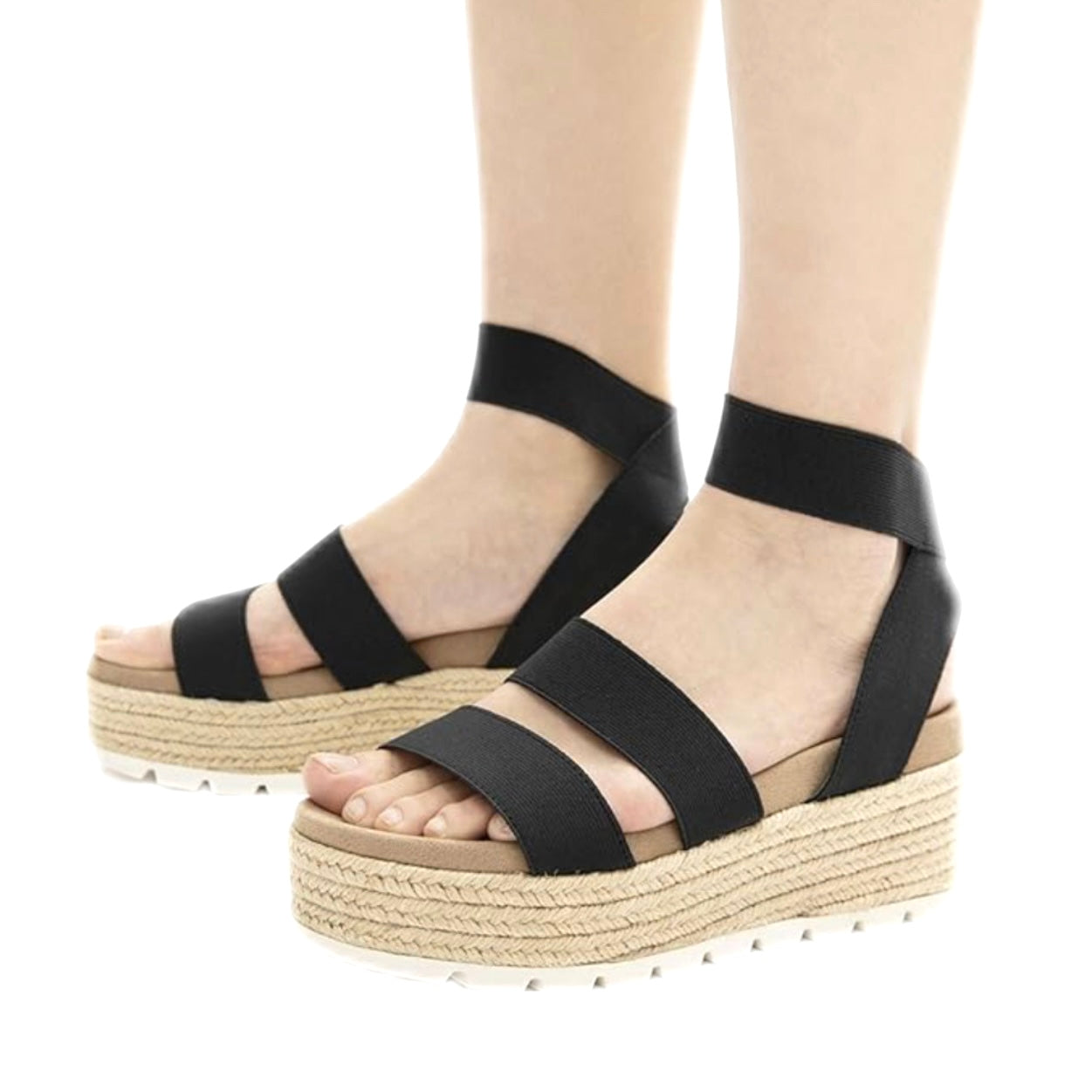 ALLISON Women's Flatform Espadrille Heels Sandals