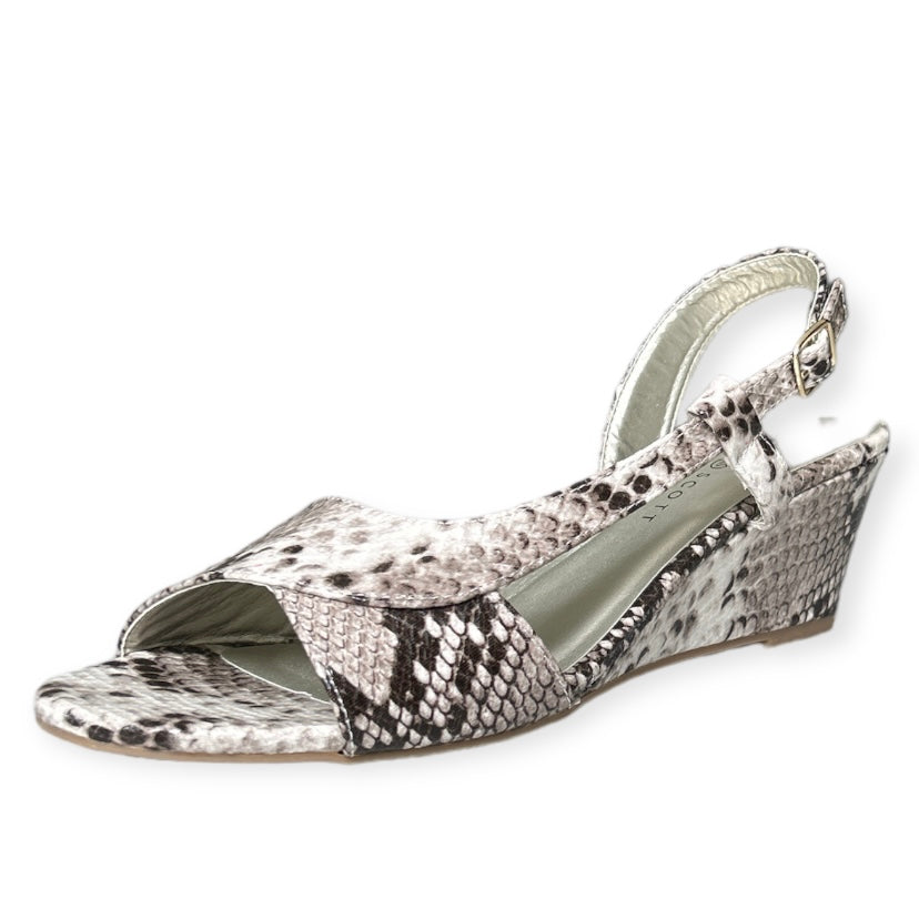 DENA Women's Slingback Wedge Heels Dress Sandals