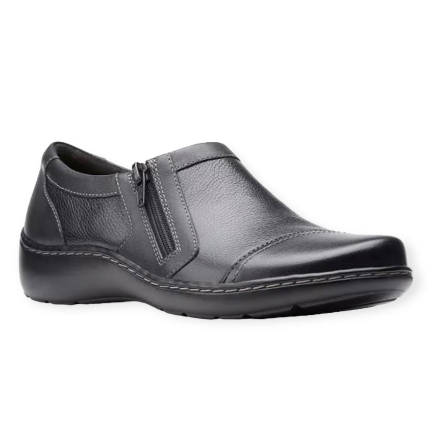 Women's CORA GINY Cushioned Zip Loafers Flats Shoes