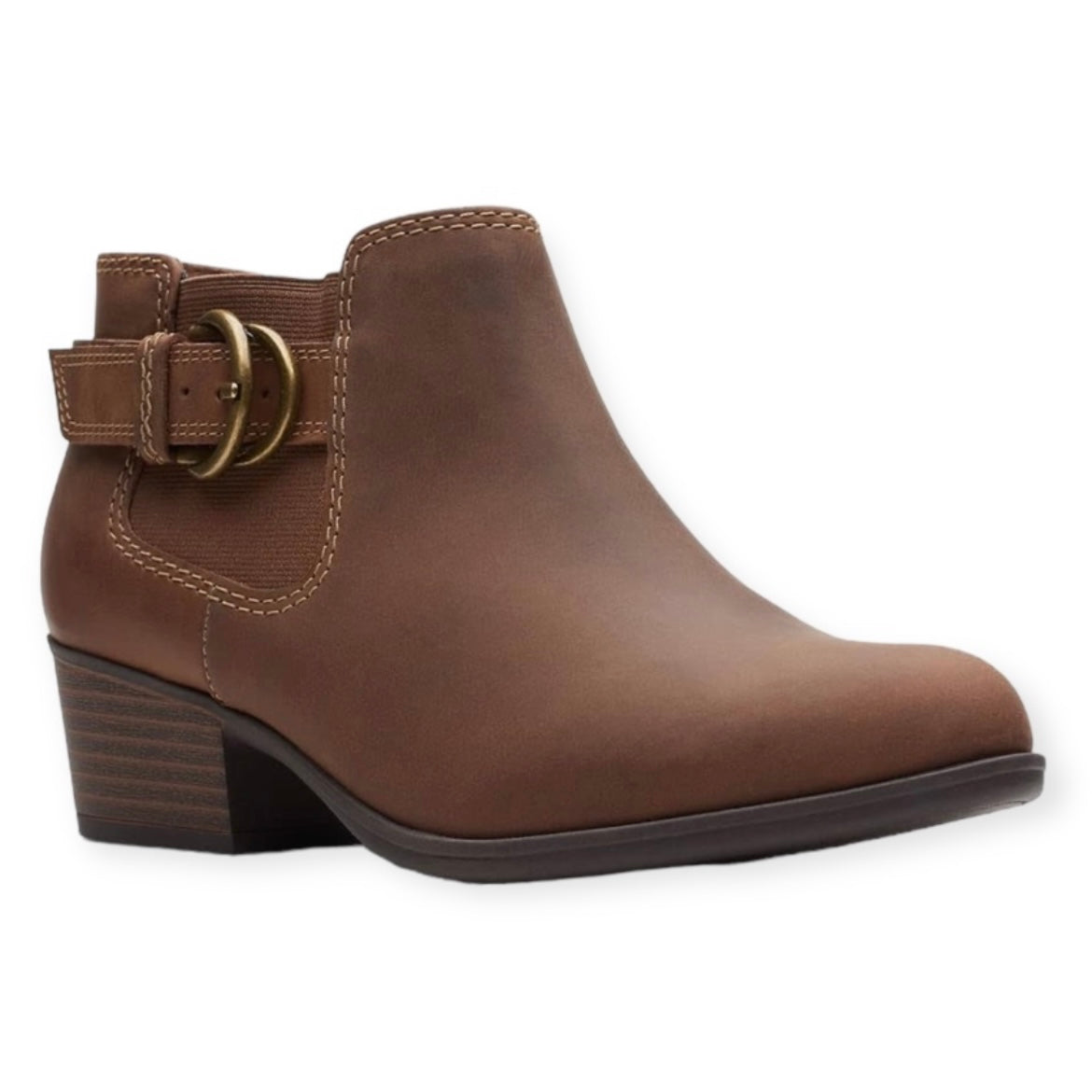 ADREENA FIELD Booties Tan Leather Women's Shoes