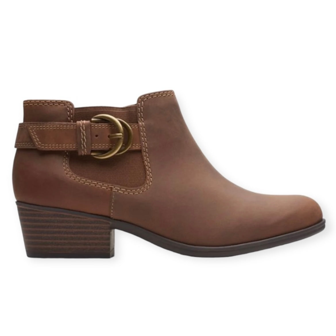 ADREENA FIELD Booties Tan Leather Women's Shoes