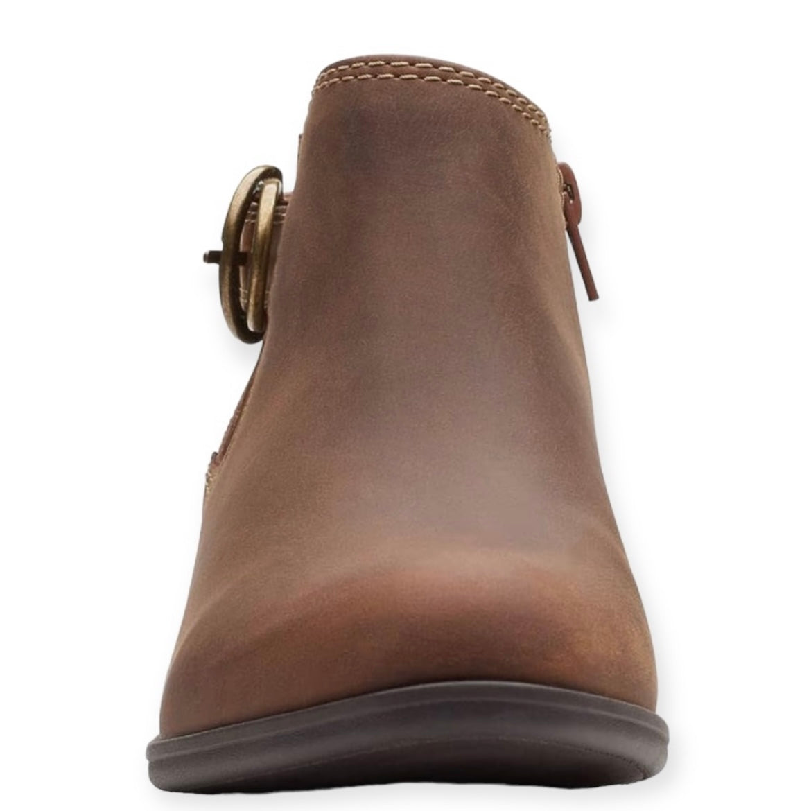 ADREENA FIELD Booties Tan Leather Women's Shoes