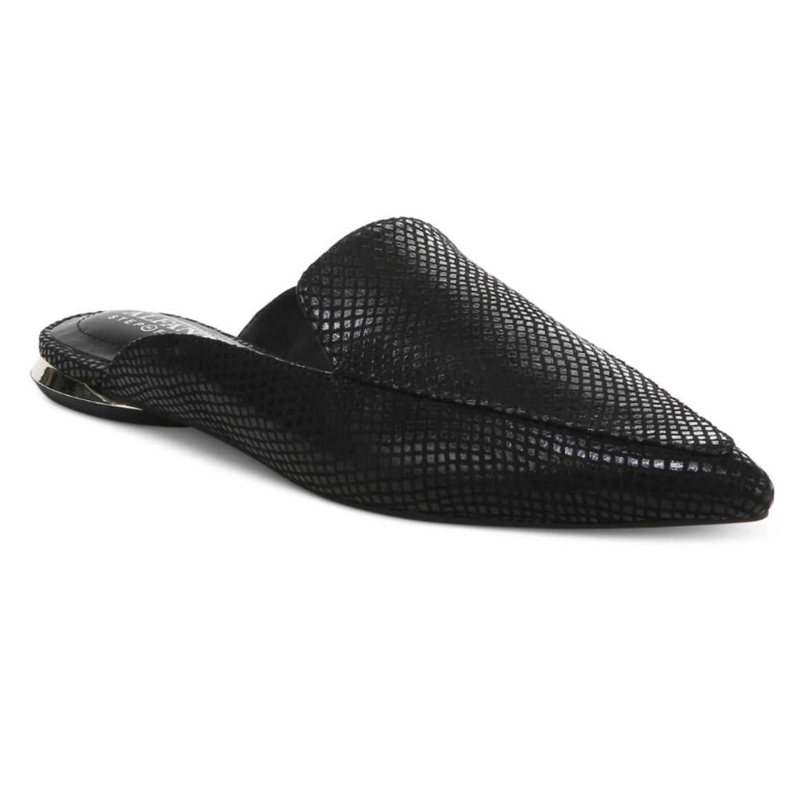 SERRISE Pointed-Toe Flats Black Women's Mules