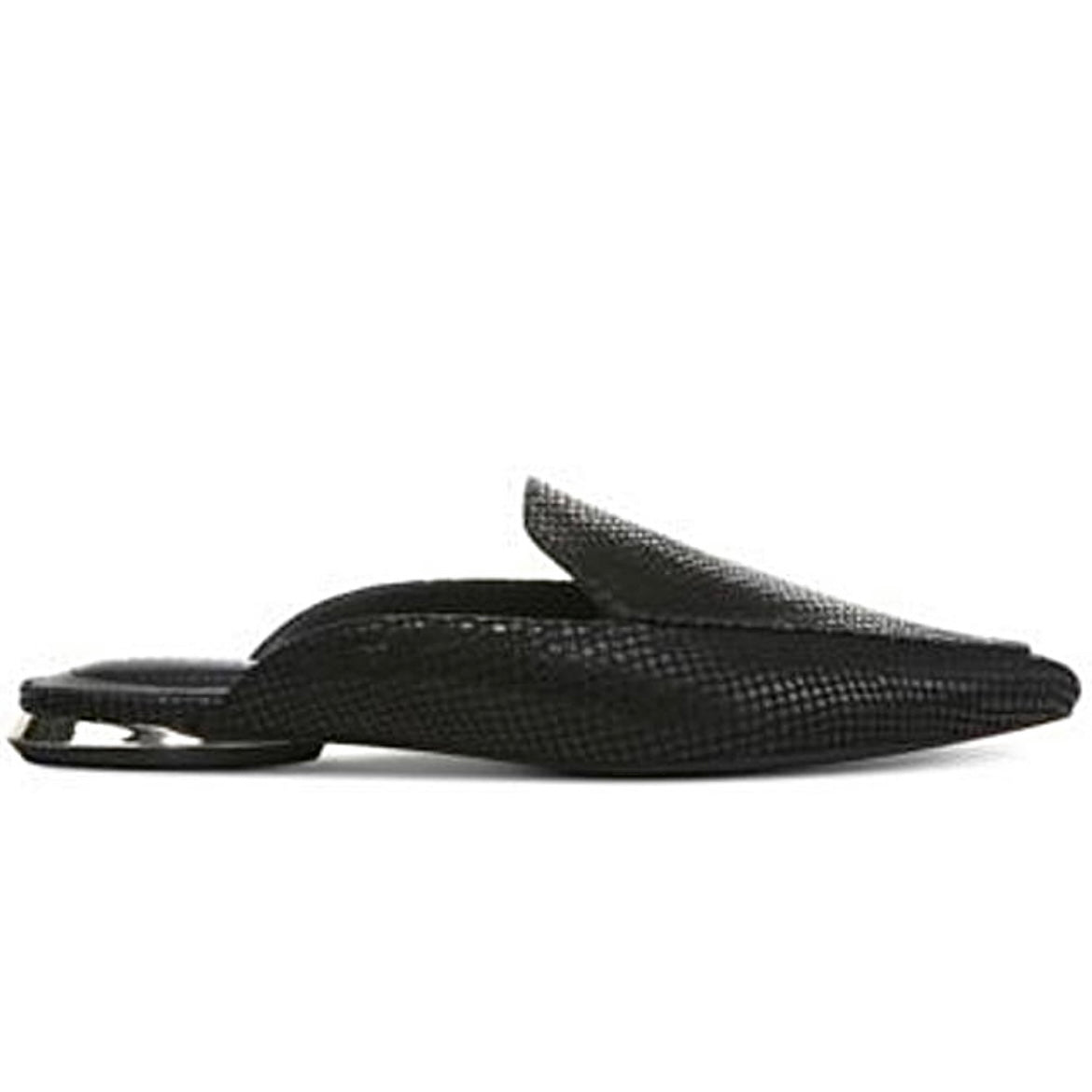 SERRISE Pointed-Toe Flats Black Women's Mules