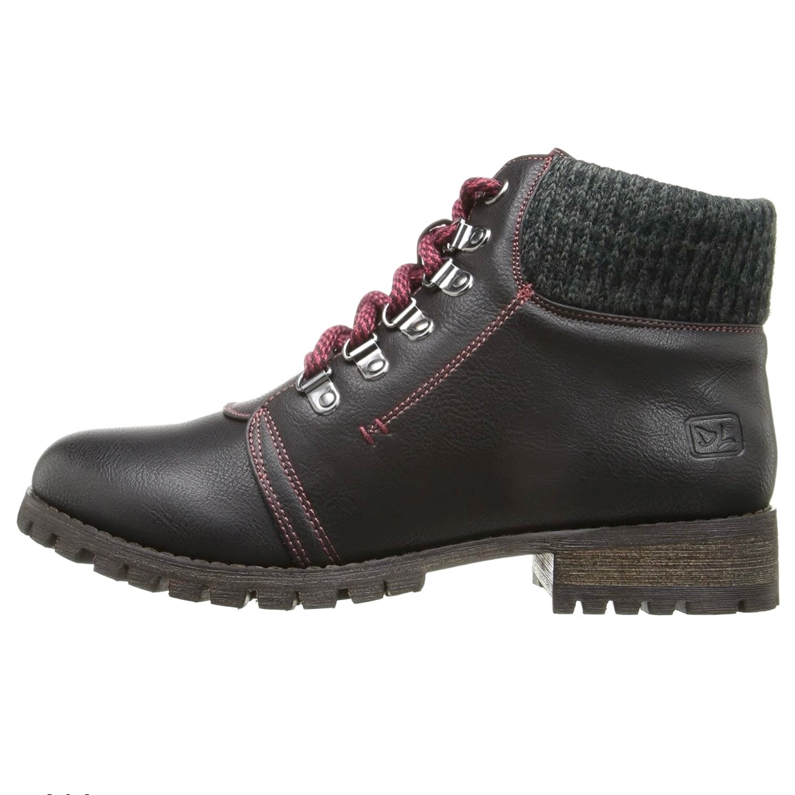 TREBLE Women's Cozy Lace-Up Hiker Booties