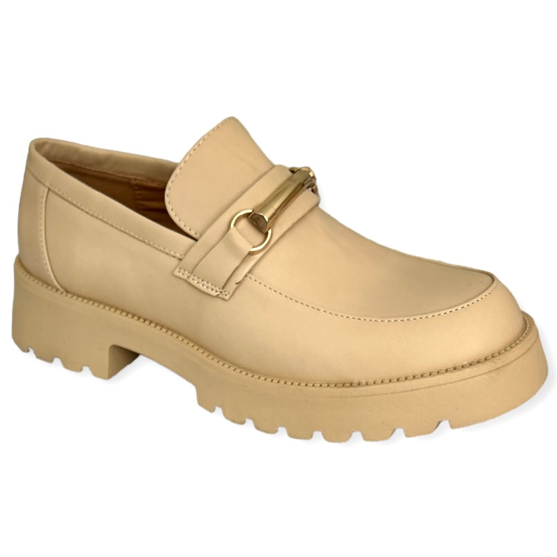 MELERI Women's Lug Sole Slip On Loafers