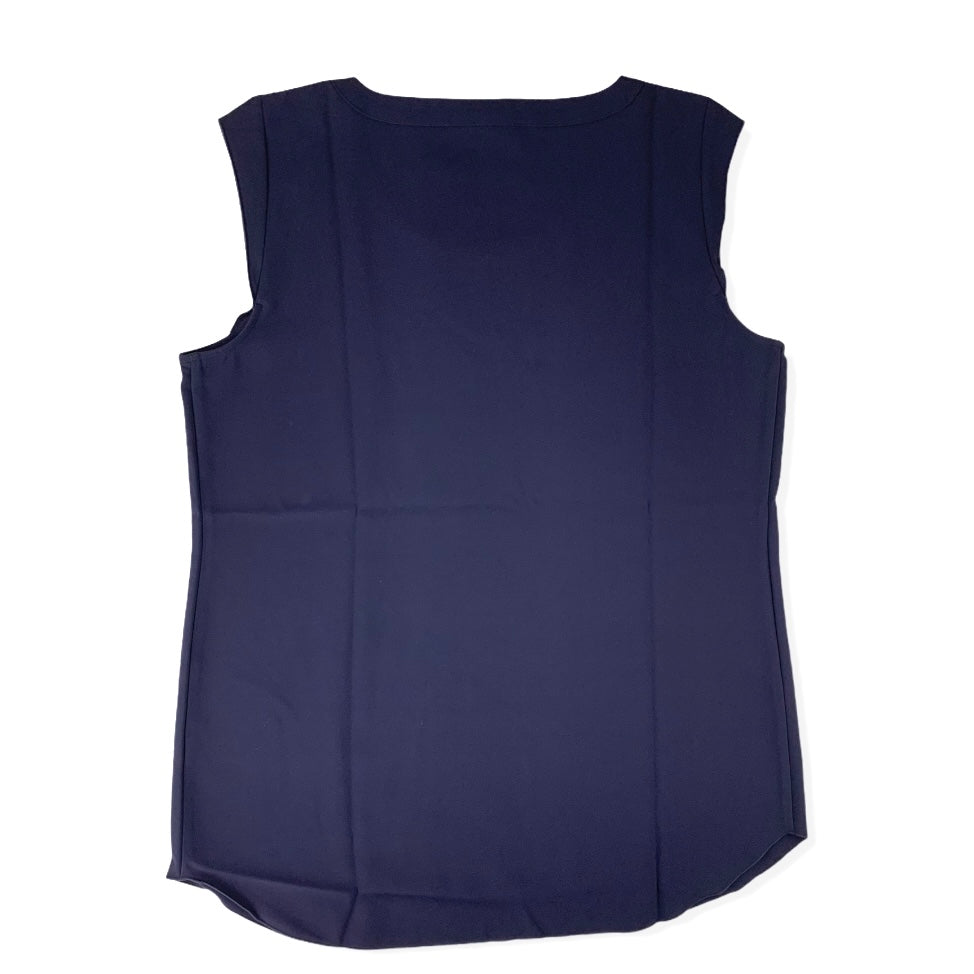 Sleeveless Scoop Neck Stretch Top Women's Blouses