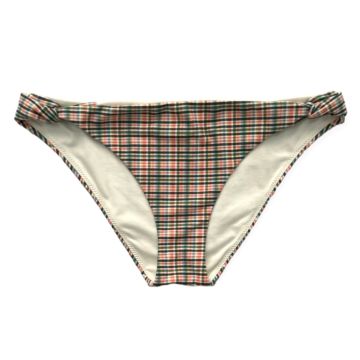 SPORTSWEAR Low Hip Plaid Design Multicolor Size S Women's Swimwear