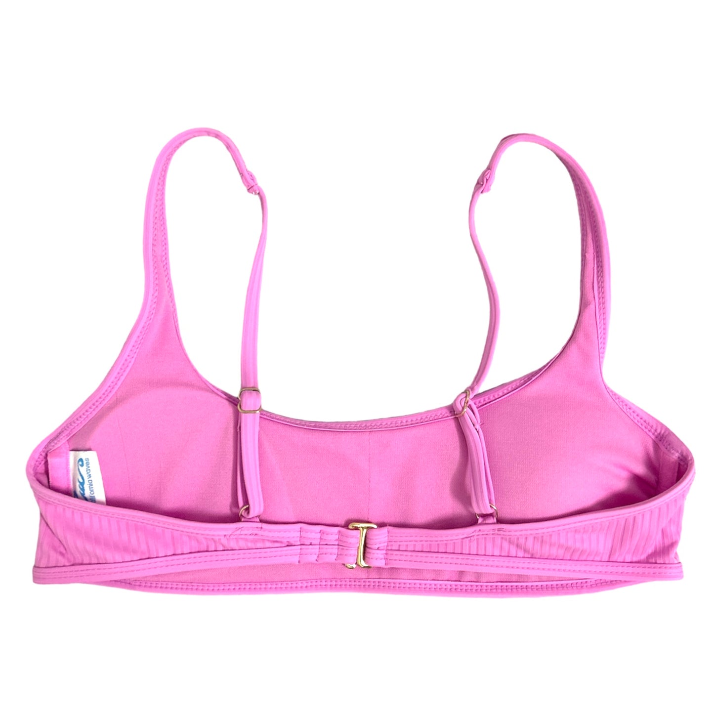 Junior's Scoop Neck Bralette Ribbed Bikini Top