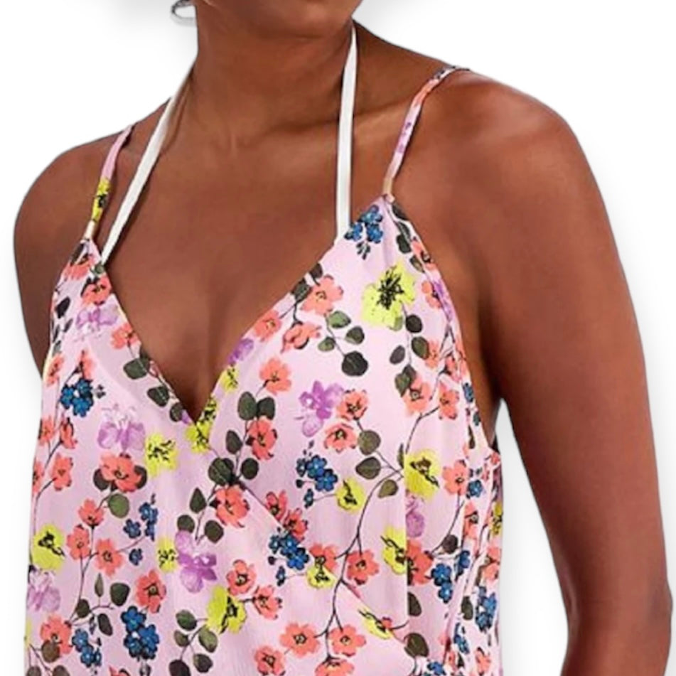 Tie-Front Faux-Wrap Dress Women's Cover Up