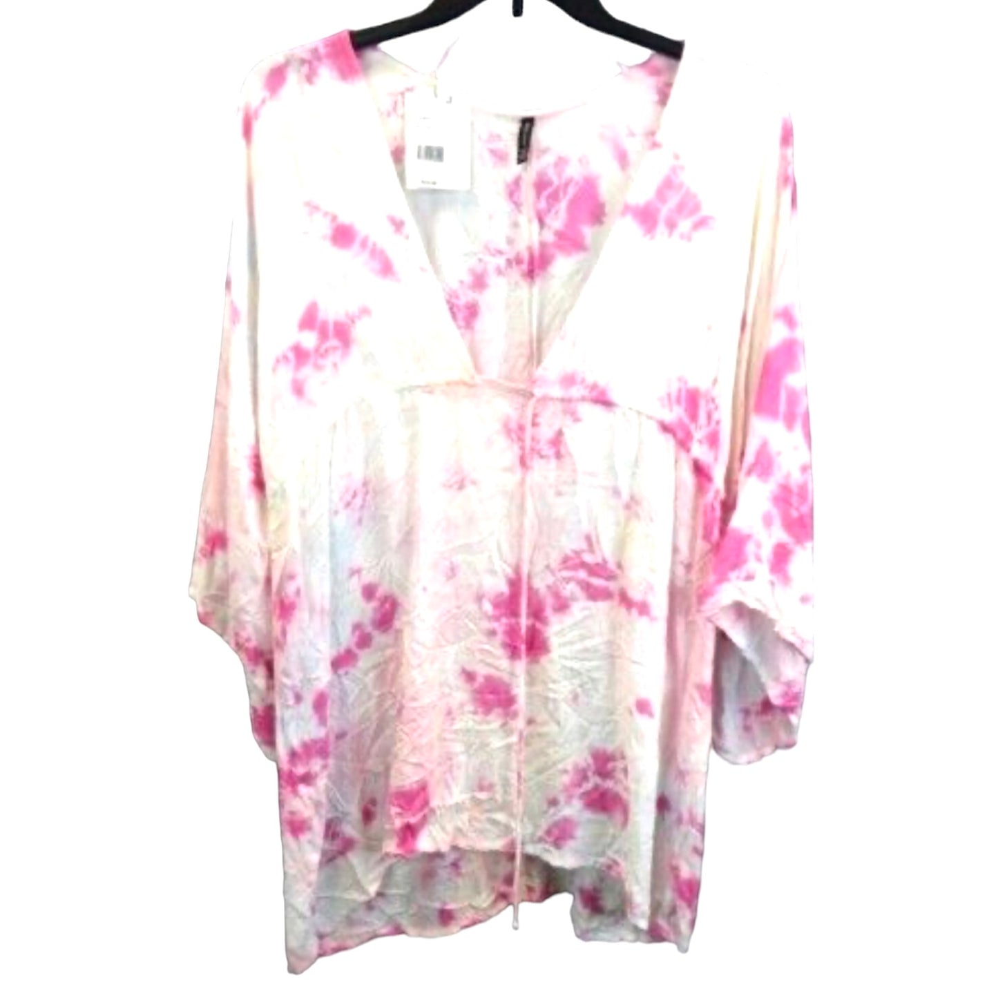 Tie-Dye Draw Waist Petunia Women's Cover Up