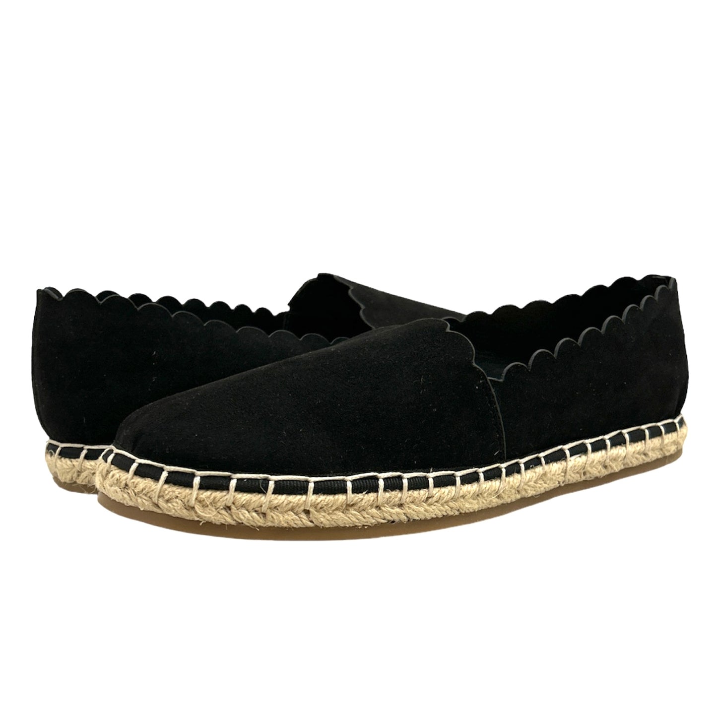 JOLIEE Espadrilles Comfort Round Toe Black Size 7 Women's Flats