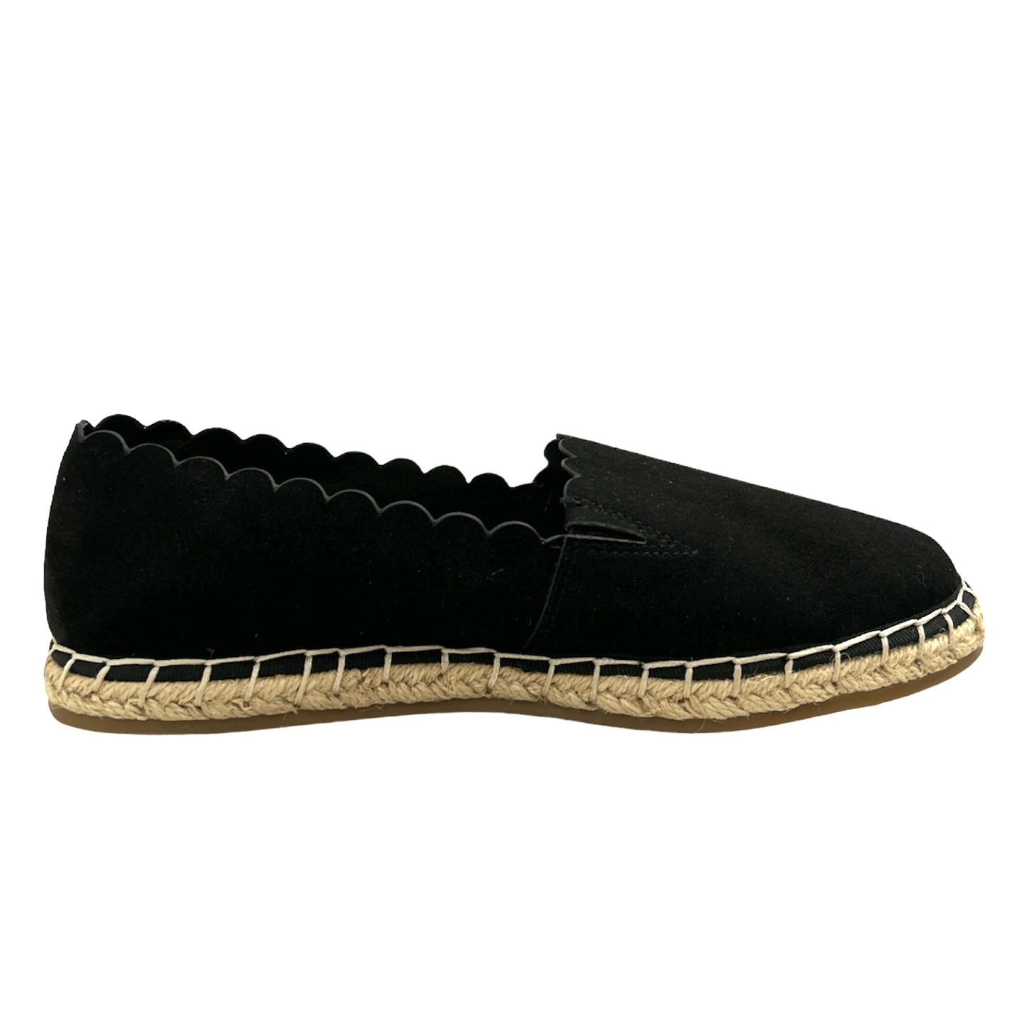 JOLIEE Espadrilles Comfort Round Toe Black Size 7 Women's Flats