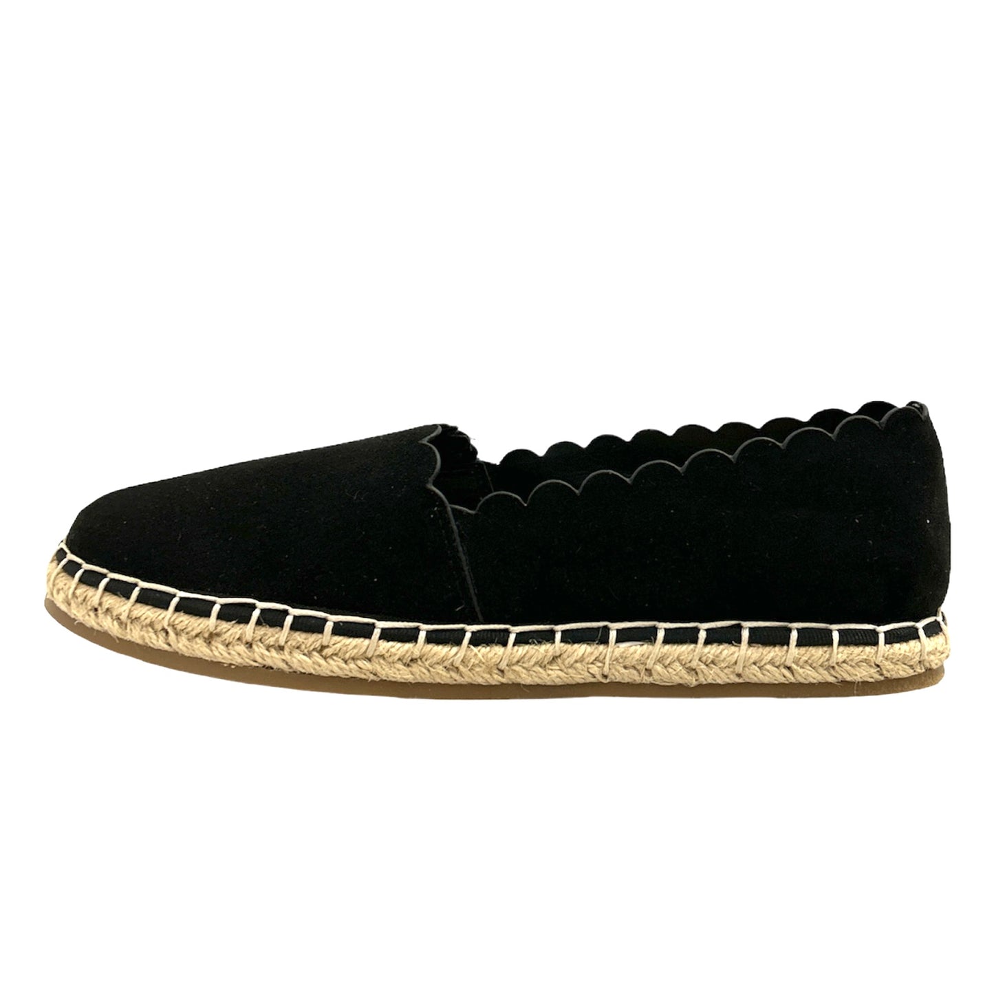 JOLIEE Espadrilles Comfort Round Toe Black Size 7 Women's Flats