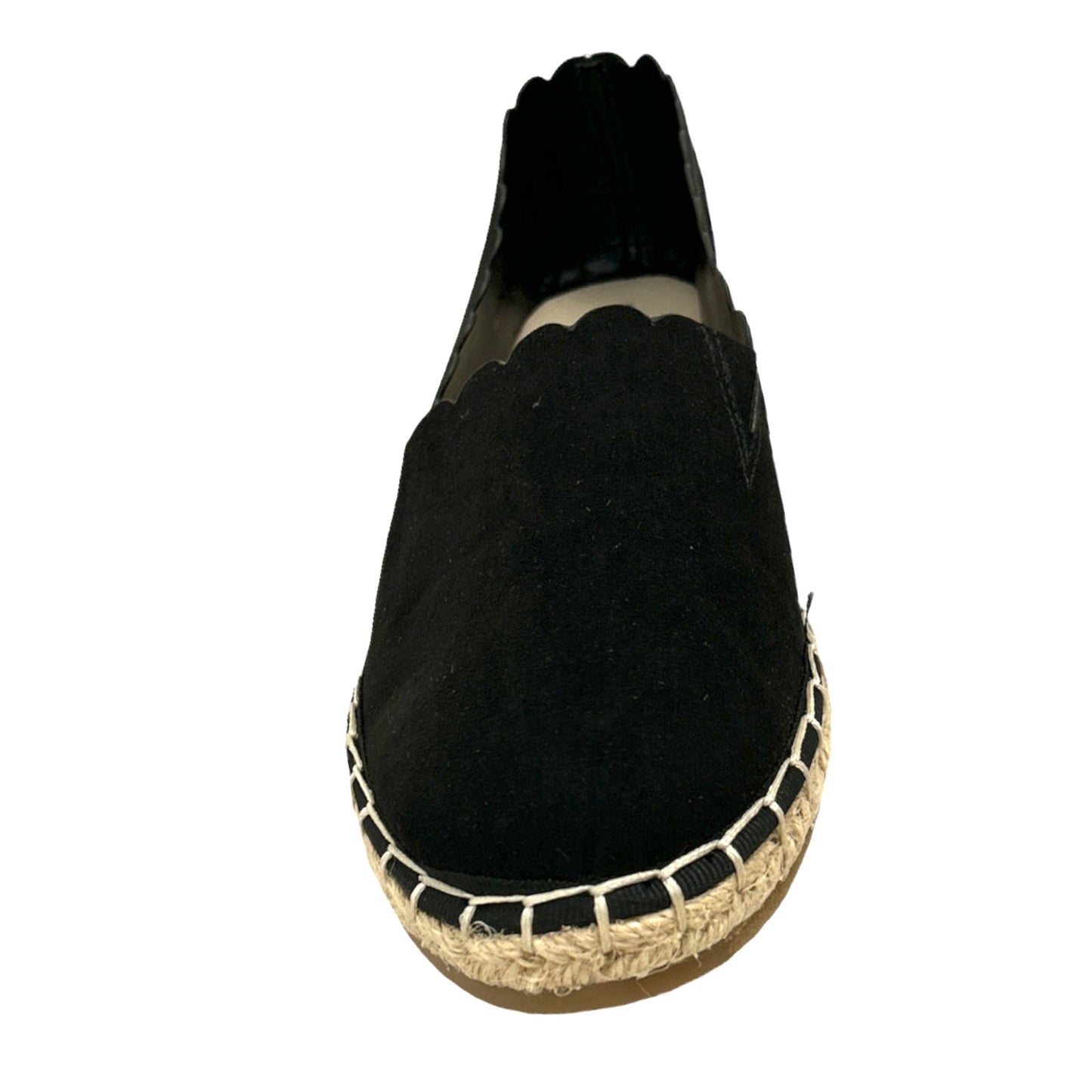 JOLIEE Espadrilles Comfort Round Toe Black Size 7 Women's Flats