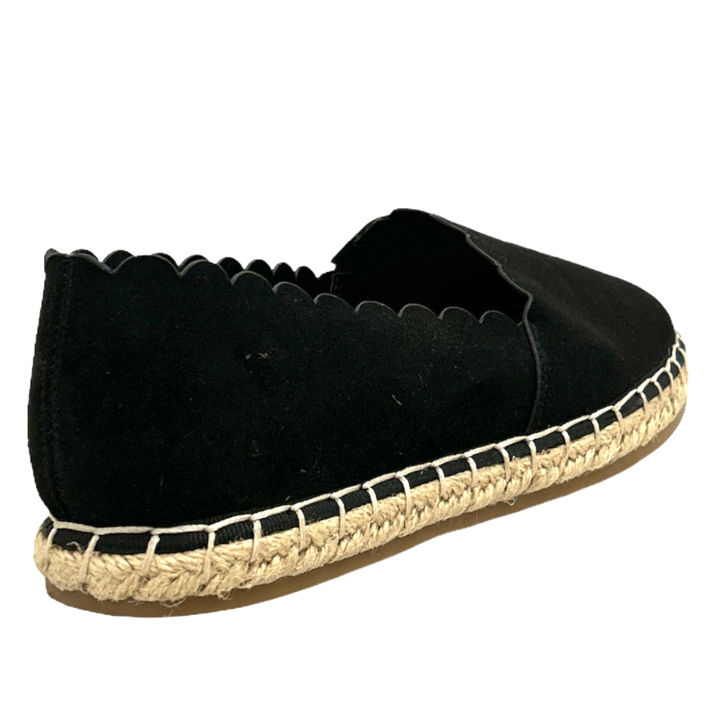 JOLIEE Espadrilles Comfort Round Toe Black Size 7 Women's Flats