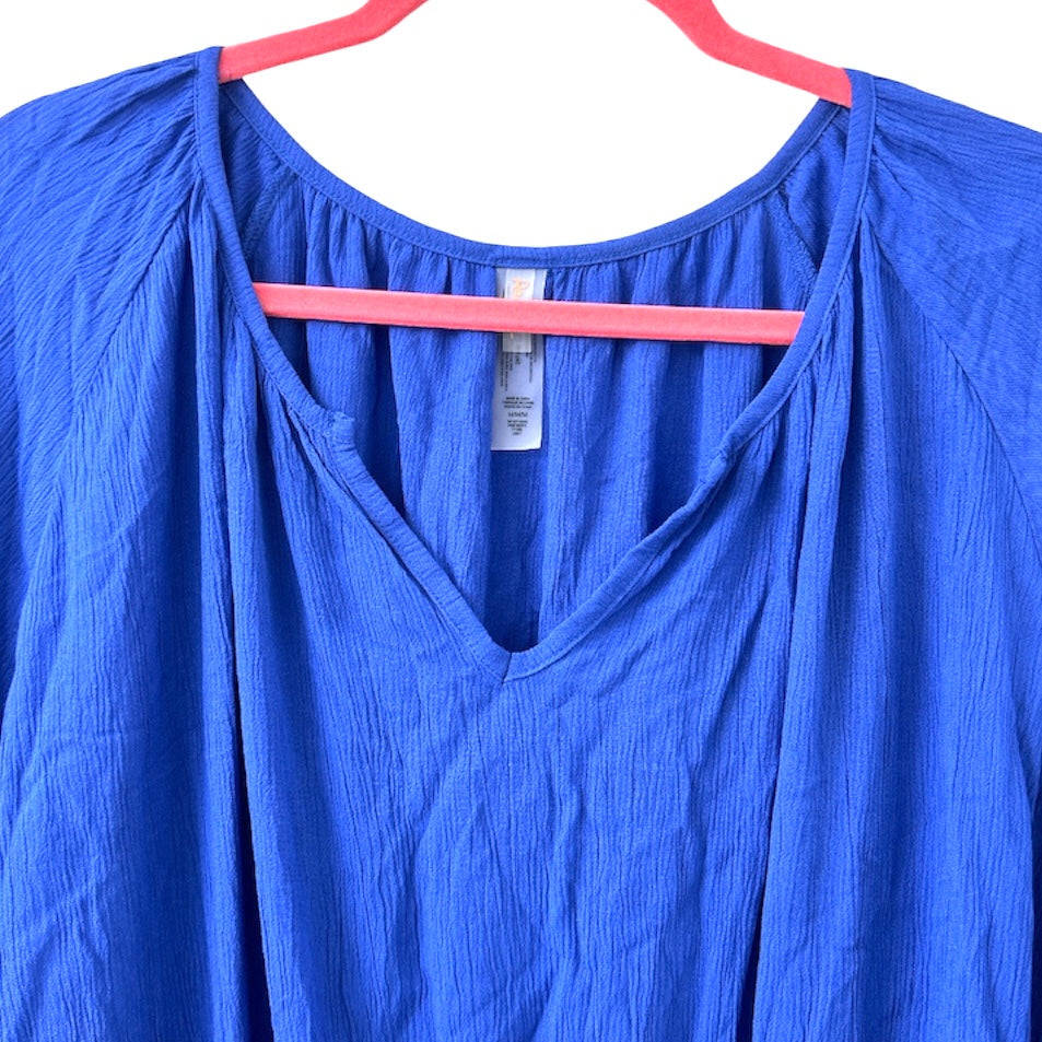 MAUI Dress Blue Long Sleeve Size M Women's Cover Up