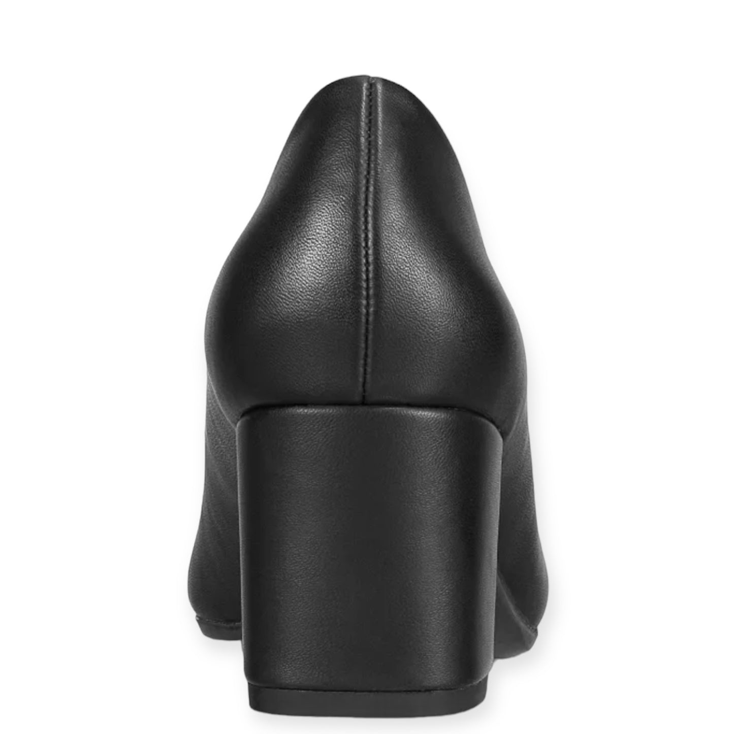 PROPER Black Round Toe Slip On Block Heels Size 9.5 Women's Pumps