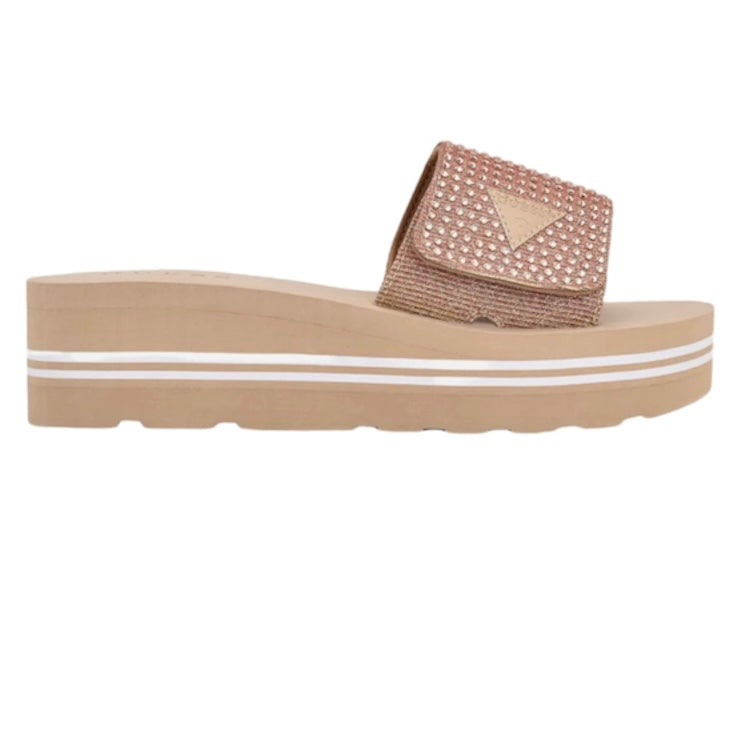ABET Women's Open Toe Platform Slide Sandals