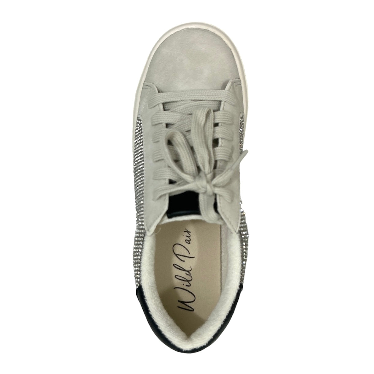 PHILOSOPHEE Women's Rhinestone Low Top Lace-Up Sneakers