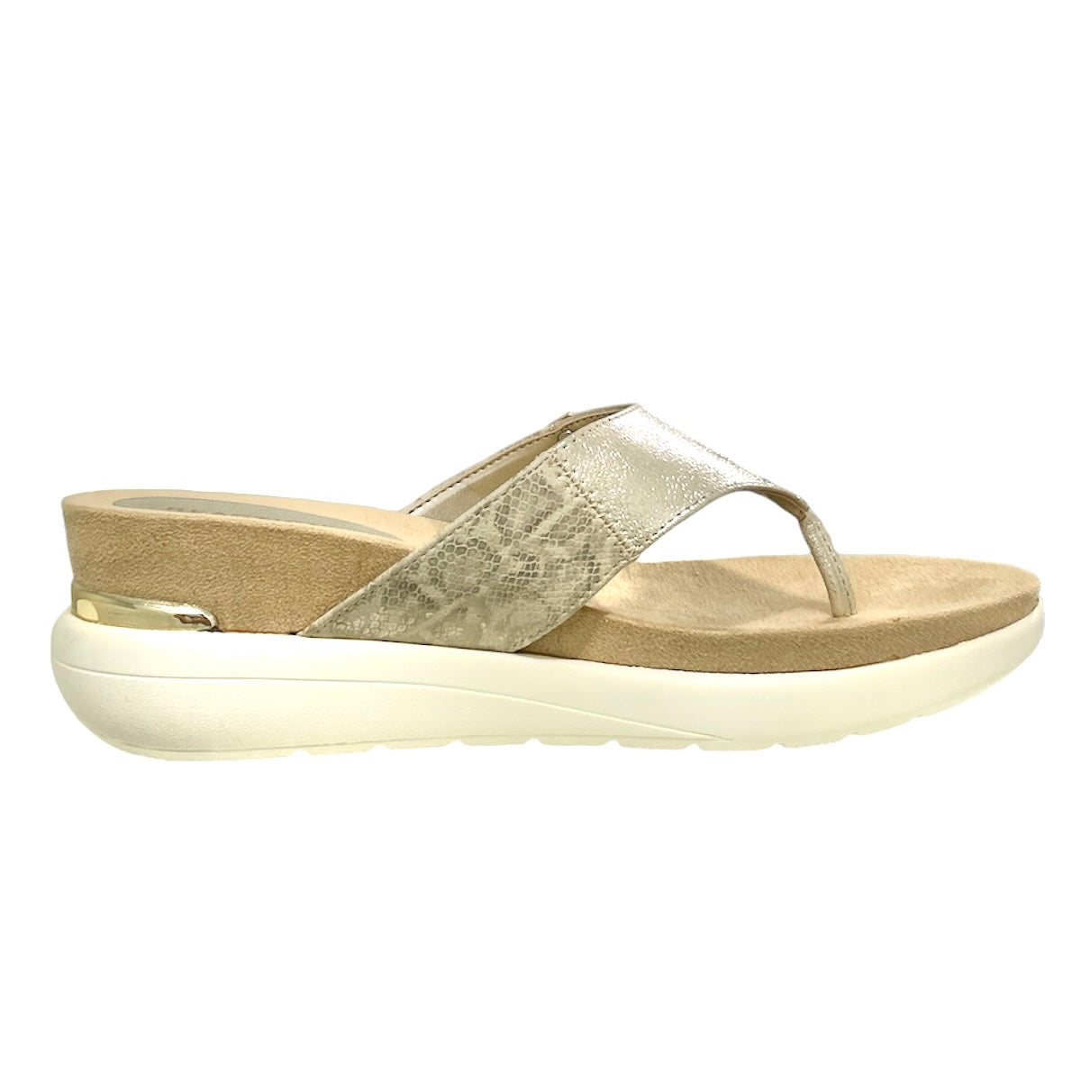 BLAIRE Women's Slide Thong Toe Wedge Heel Sandals